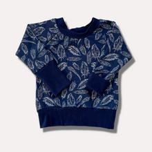 Load image into Gallery viewer, Grow With Me - Feathers Navy Blue
