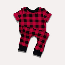 Load image into Gallery viewer, Jasper Romper - Buffalo Plaid
